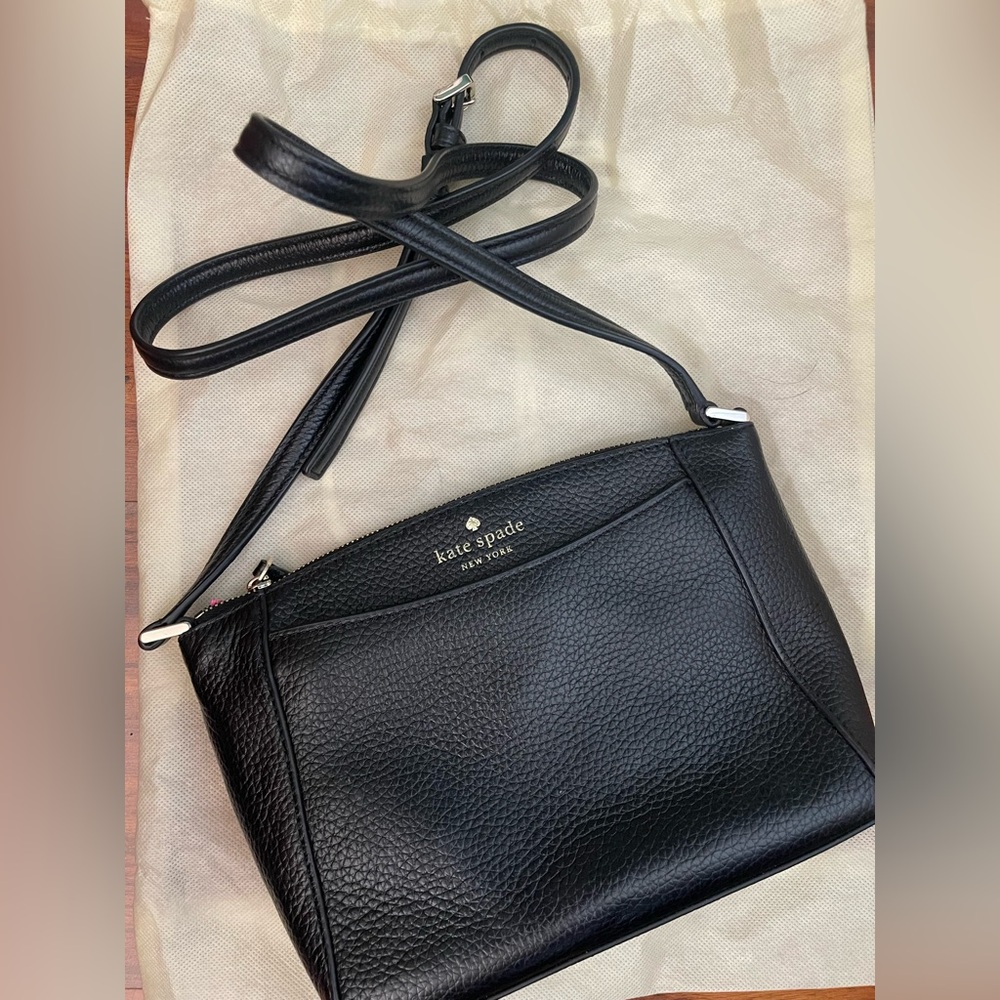 Kate Spade Black Leather Crossbody Bag